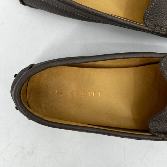 M. GEMI Women's Felize Taupe Gray Leather Driving Moccasin Loafer Shoes Size 5 - Picture 8 of 11